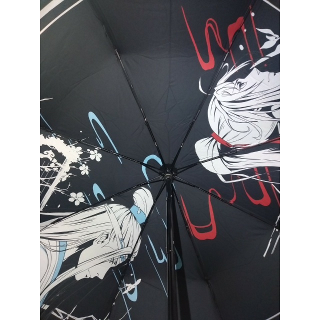 定制正版动漫周边二次元人物魏无羡蓝忘机魔道祖师晴雨伞遮阳伞黑色
