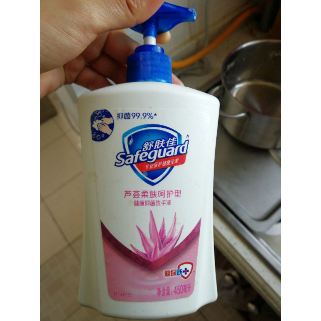 > 舒肤佳(safeguard)芦荟柔肤呵护型洗手液450ml 泡澡 宝洁出品商品