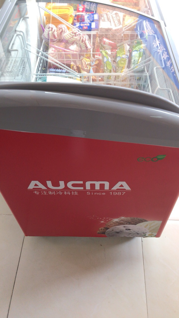 澳柯玛(aucma) sc/sd-338 338升 商用冰柜冷柜冰淇淋柜 雪糕冷冻柜 大