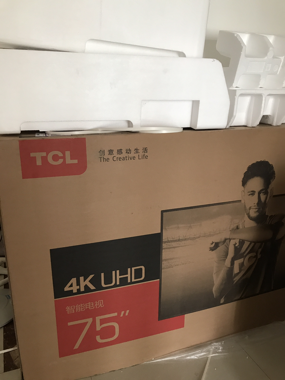 tcl 75v2 75英寸 4k超高清 人工智能液晶电视 75英寸大屏 95.