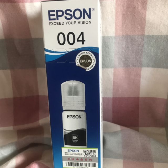 爱普生epson004系列原装黑色墨水c13t00u180适用l3106l3117l3156l3158