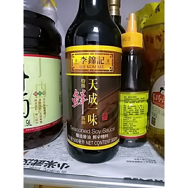 李锦记天成一味特级鲜酱油500ml生抽酿造酱油瓶装特级酱油