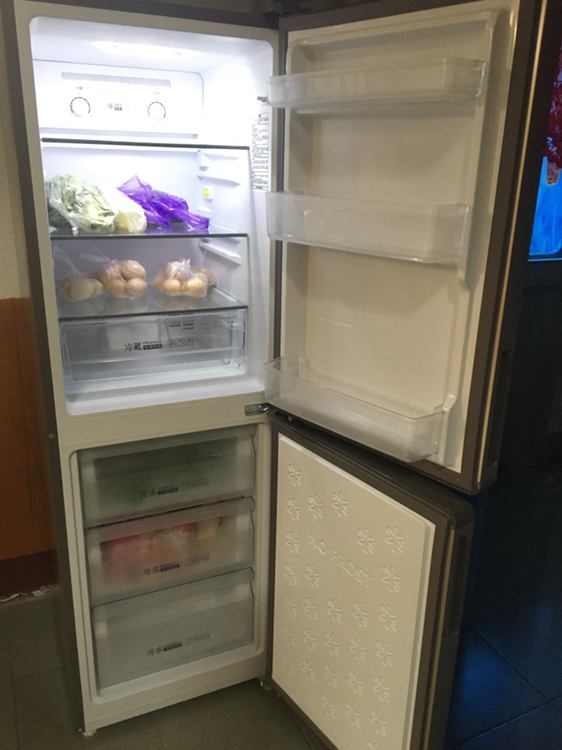 海尔(haier)冰箱 小型风冷无霜 小电冰箱家用 双门节能 冷藏冷冻 2级