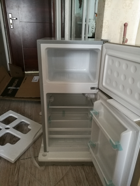 韩国现代(hyundai)冷藏冷冻家用迷你办公用 宿舍两门小型冰箱节能静音