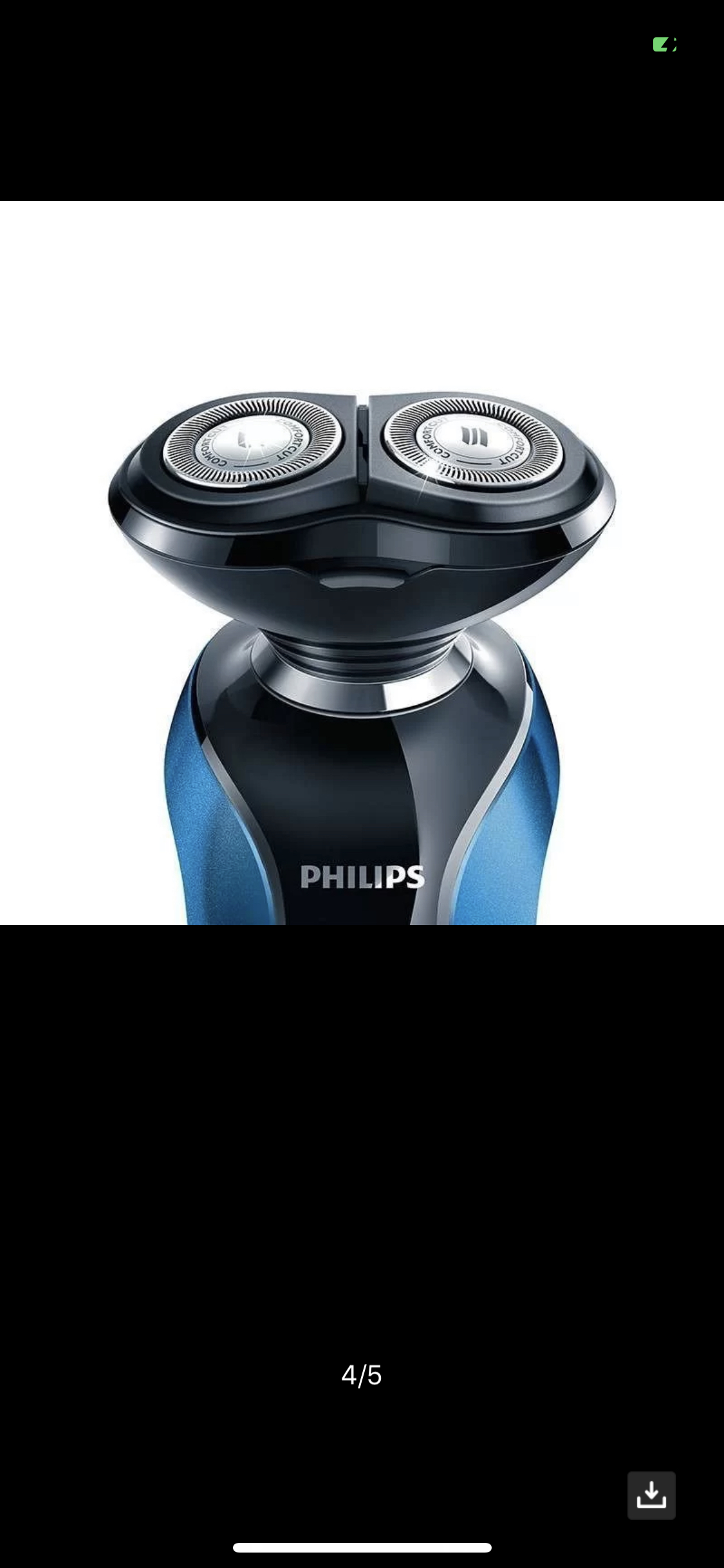 飞利浦(philips)电动剃须刀s530 男士充电式全身水洗智能3d进口双刀头