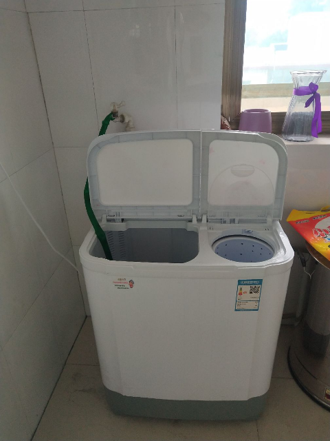 半自动洗衣机5公斤半自动洗衣机海飞xpb50-108s单身宿舍节能甩干脱水