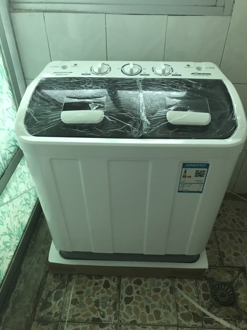 5千克 半自动双缸洗衣机 家用儿童迷你洗衣机 茶灰晒单图