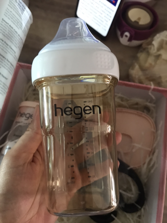 hegen新加坡原装进口ppsu奶瓶240ml 三阶段奶嘴6个月以上组合装晒单图