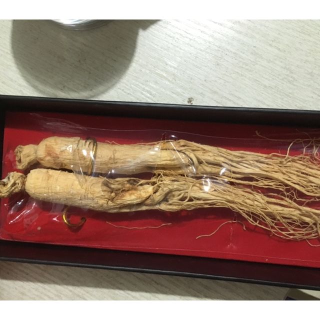 青源堂人参2支装生晒参55克盒吉林长白山人参整支搭枸杞鹿茸煲汤泡酒