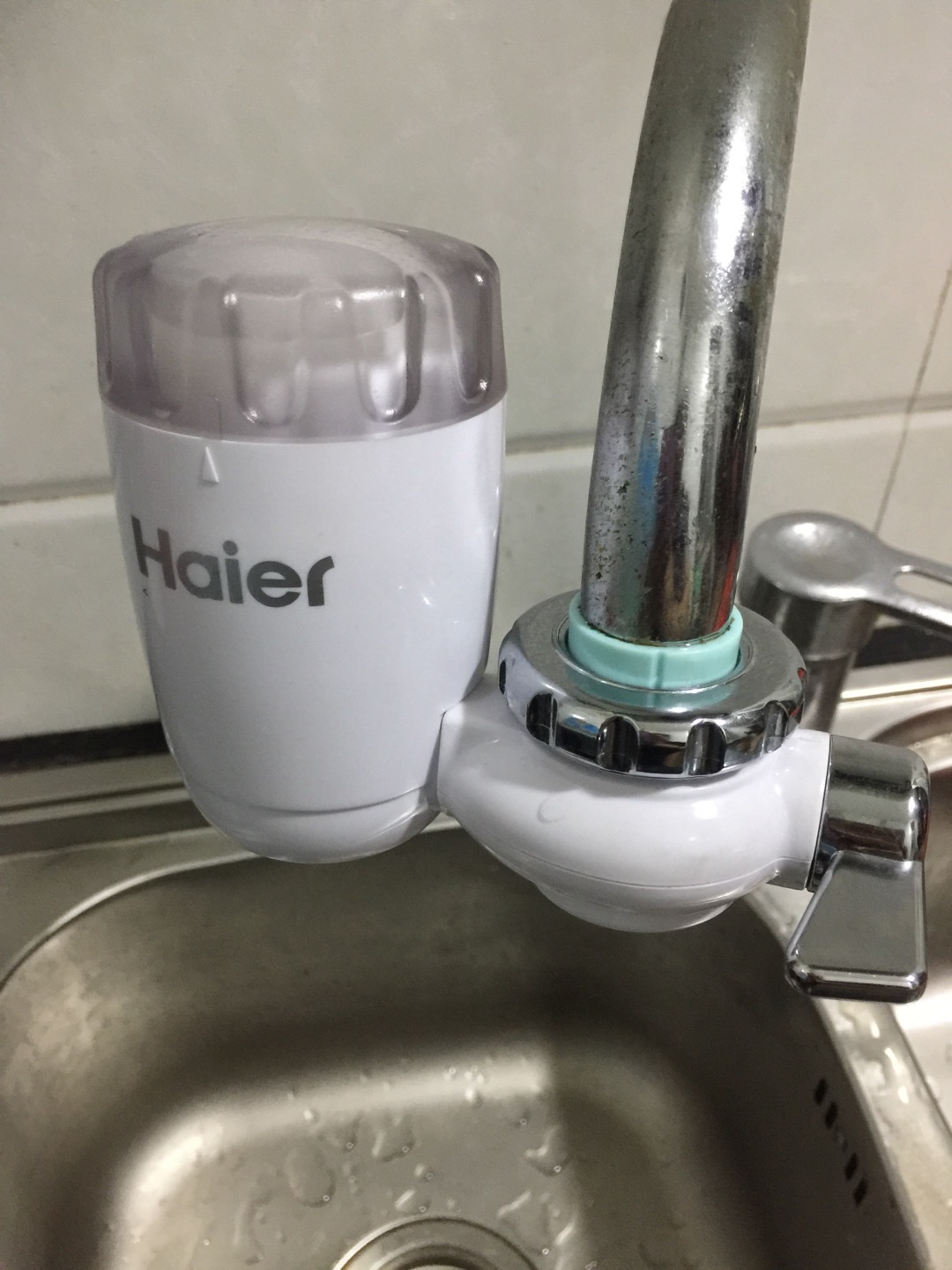 海尔净水器水龙头净水器家用水龙头过滤器自来水过滤器ht101-1晒单图