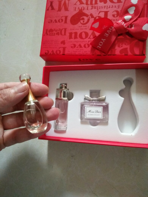 【520情人节礼物】dior迪奥女士香水q版四件套礼盒(真我x2 甜心 魅惑)
