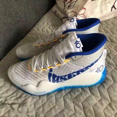 zoom kd12杜兰特12代11代勇士首黑白蓝红荧光绿篮球鞋 ar4230-001-100