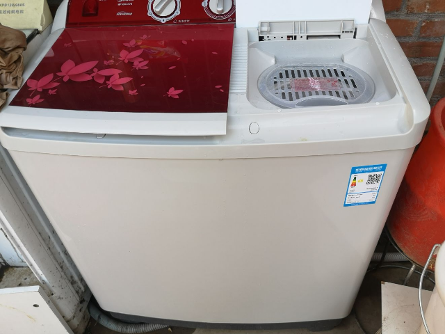 美的(midea)10公斤半自动双桶双缸洗衣机 大容量洗涤 双塑箱体 强劲