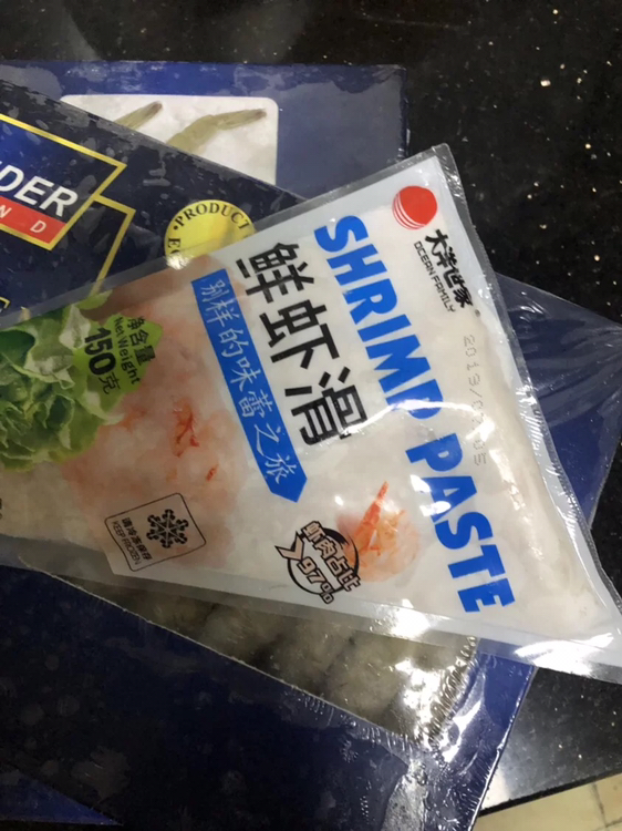 大洋世家 鲜虾滑150g 袋装 虾肉含量97%以上 冷冻虾 海鲜水产 生鲜