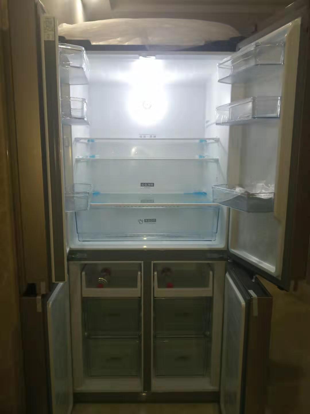 美的(midea)多门冰箱 变频风冷 468升家用大容量十字对开门冷藏冷冻