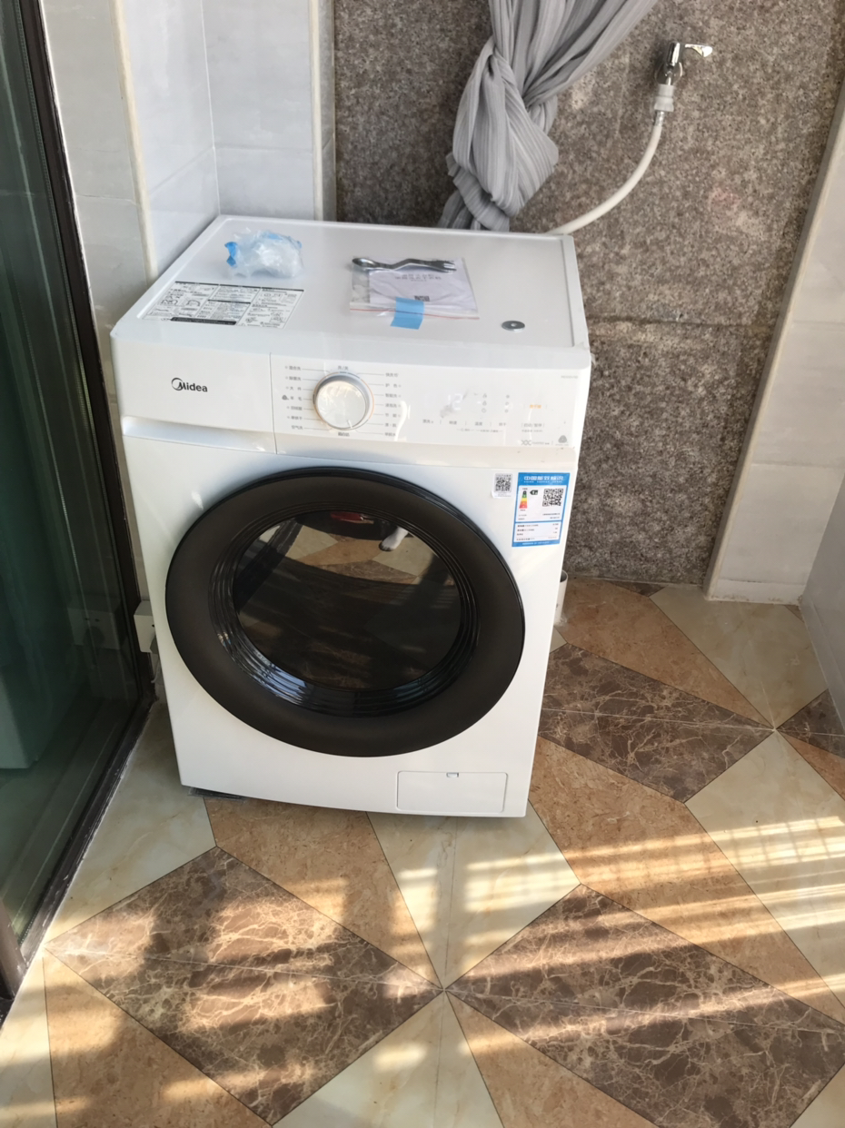 美的(midea)md100v11d 10公斤全自动洗干一体机滚筒洗衣机 干衣机晒单