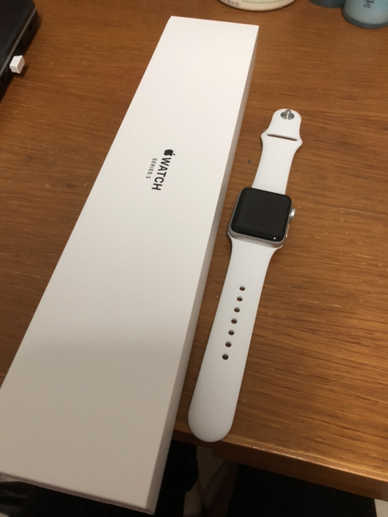 苹果apple watch series 3苹果智能手表(gps款 38毫米 银色铝金属表壳