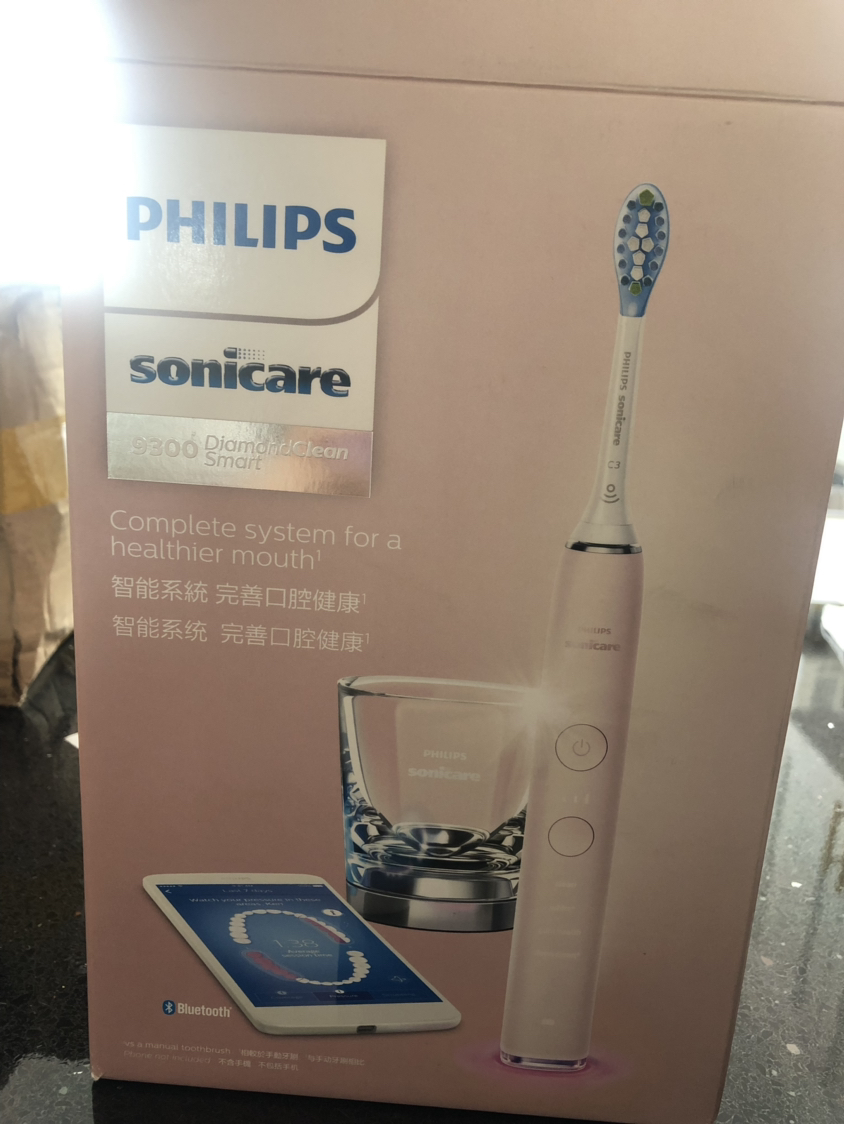 飞利浦(philips) 电动牙刷 钻石亮白智能系列 成人声波震动牙刷hx9901