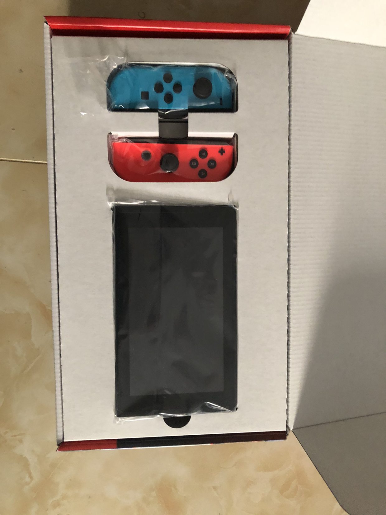 (nintendo)switch 家用游戏机续航增强版(红蓝) 掌机ns体感游戏机 国