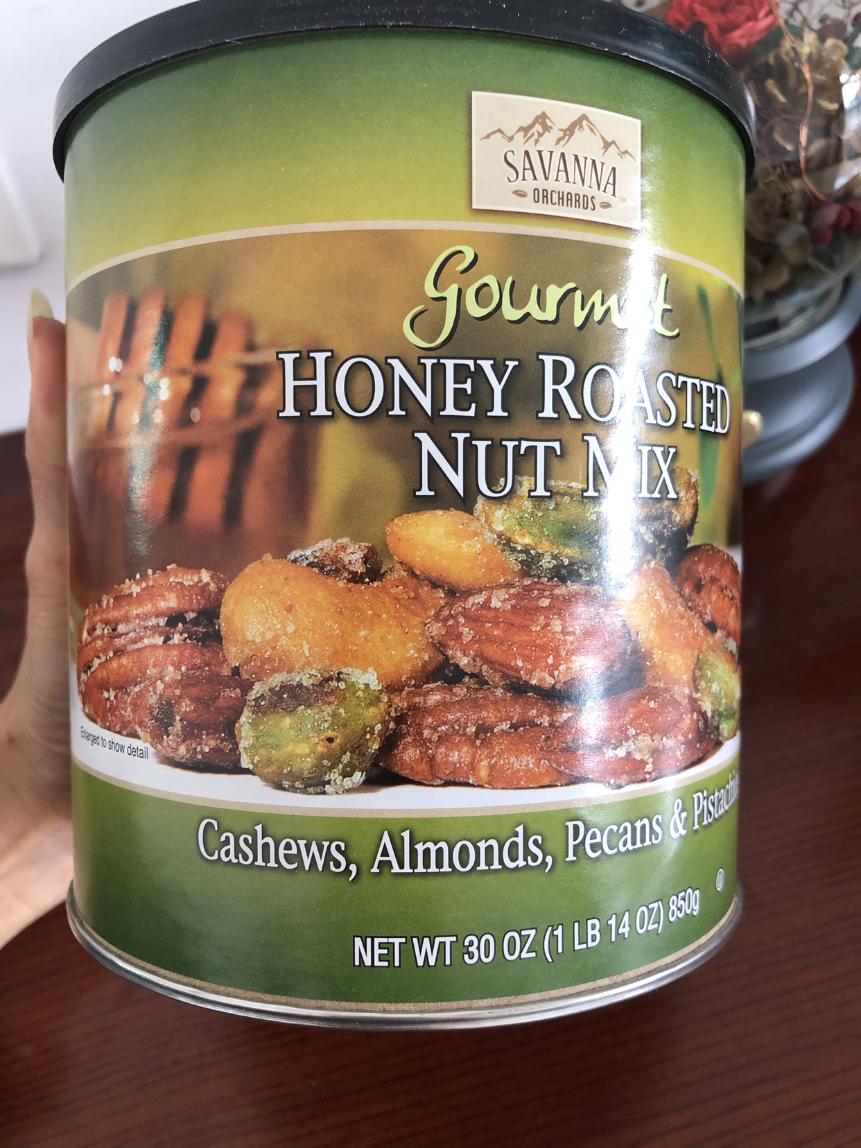 【好吃到没朋友】savanna orchards 绿罐蜜烤混合坚果(含开心果)经典