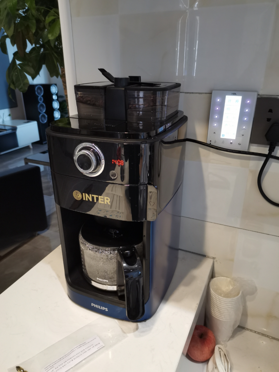 飞利浦(philips) 咖啡机 家用磨豆机全自动磨粉机双豆槽带预约功能