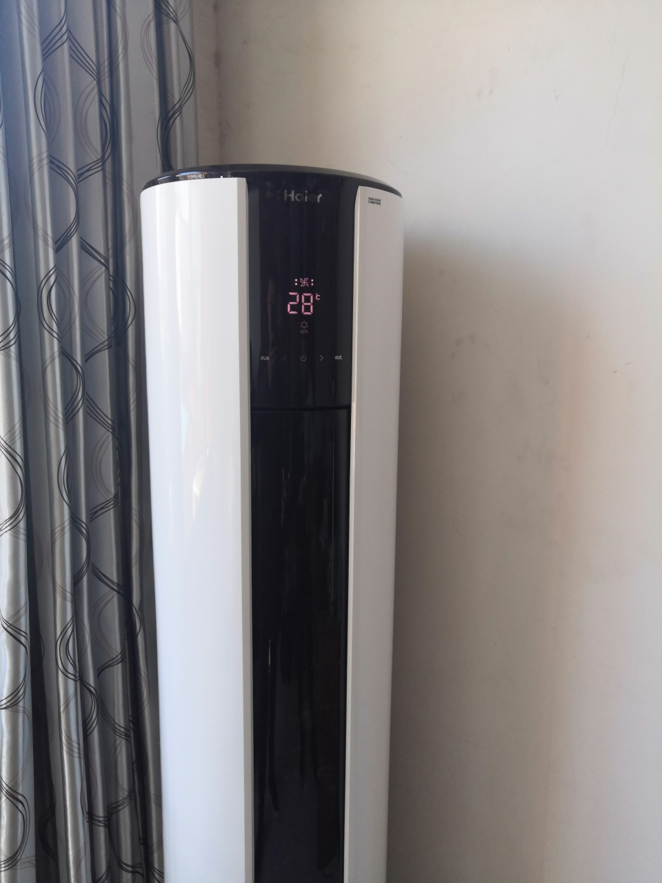 海尔(haier)3匹空调柜机 家用冷暖立式空调 客厅定速圆柱立柜式空调帝
