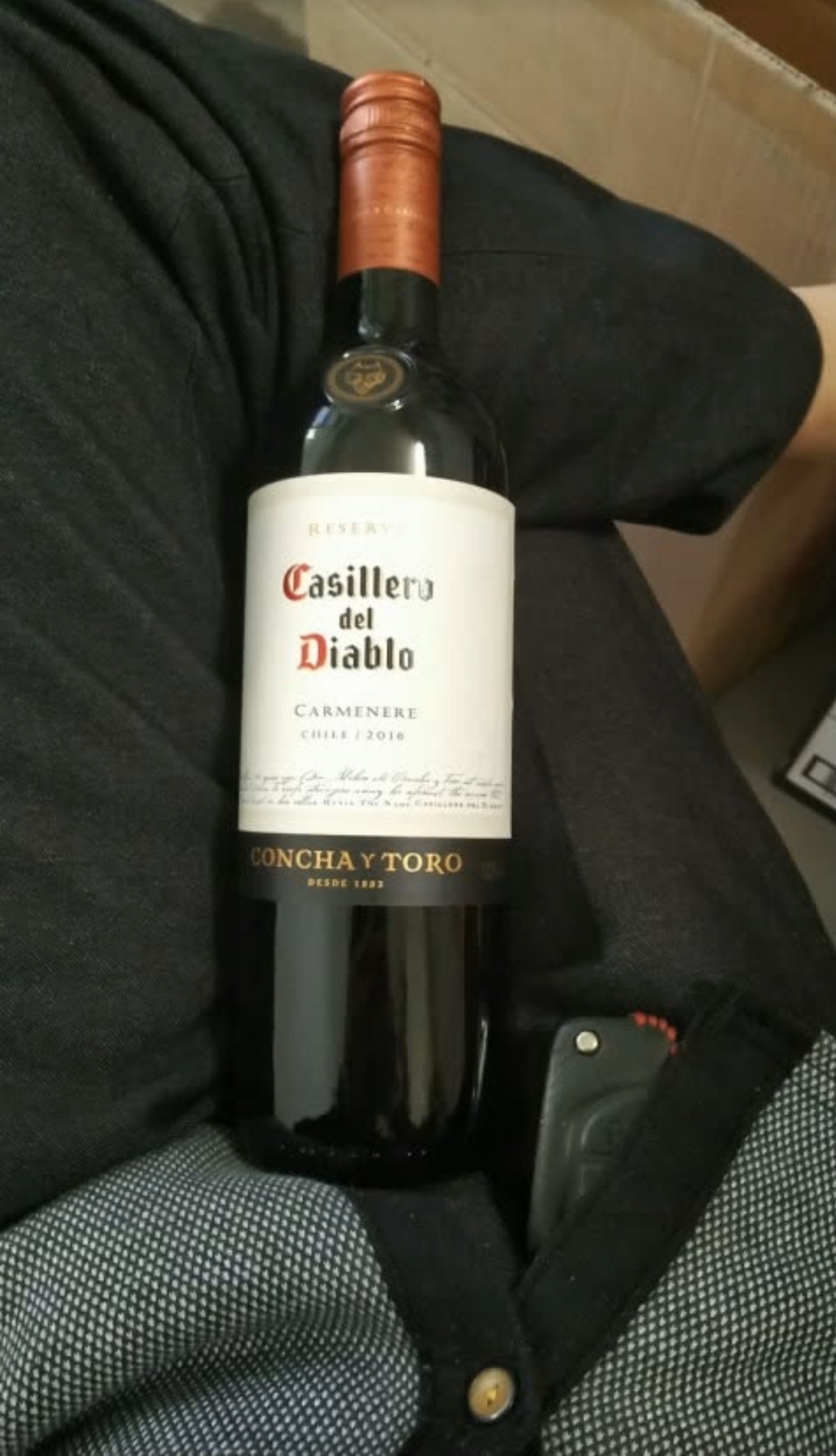 智利原瓶进口干红 casillero del diable 干露红魔鬼卡麦妮红葡萄酒
