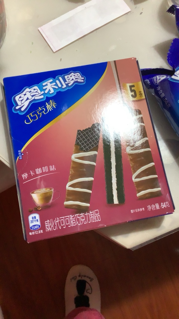 【满199减120】奥利奥(oreo) 威化饼干 巧克棒摩卡咖啡味64g晒单图