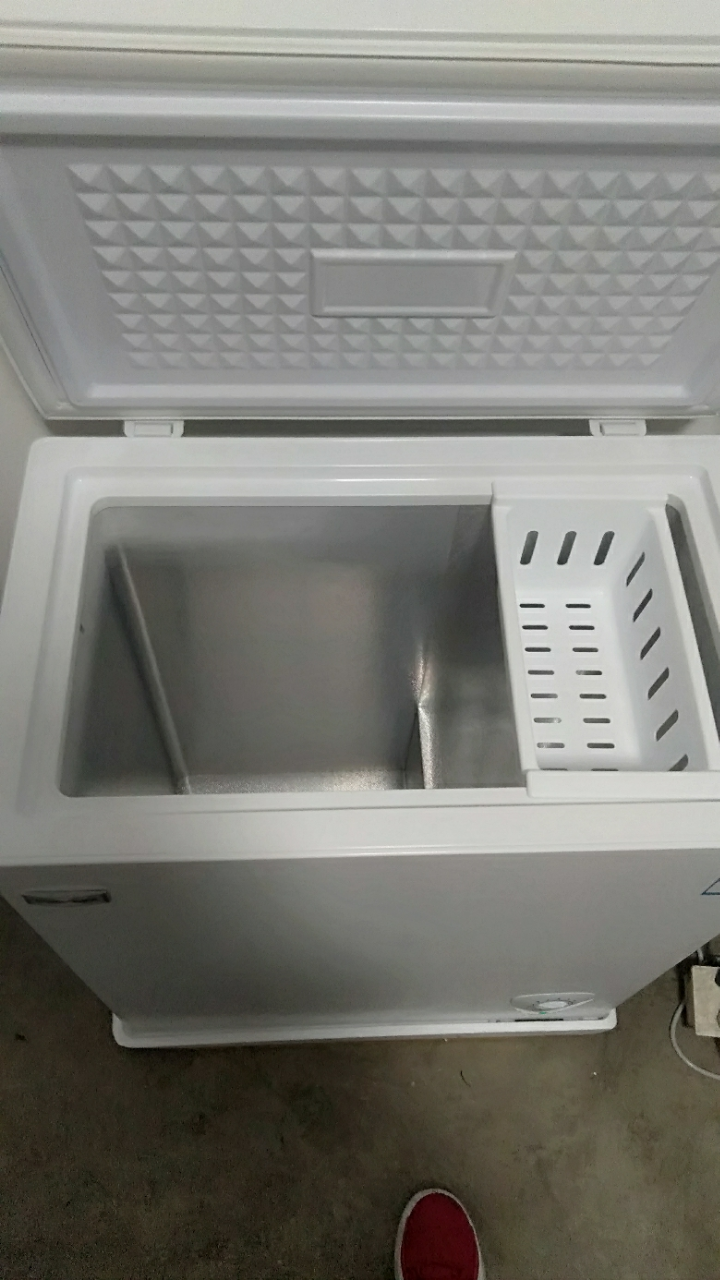 荣事达bd/bc-136 136升冰柜小型家用冰箱冷柜冷藏迷你保鲜冷冻两用