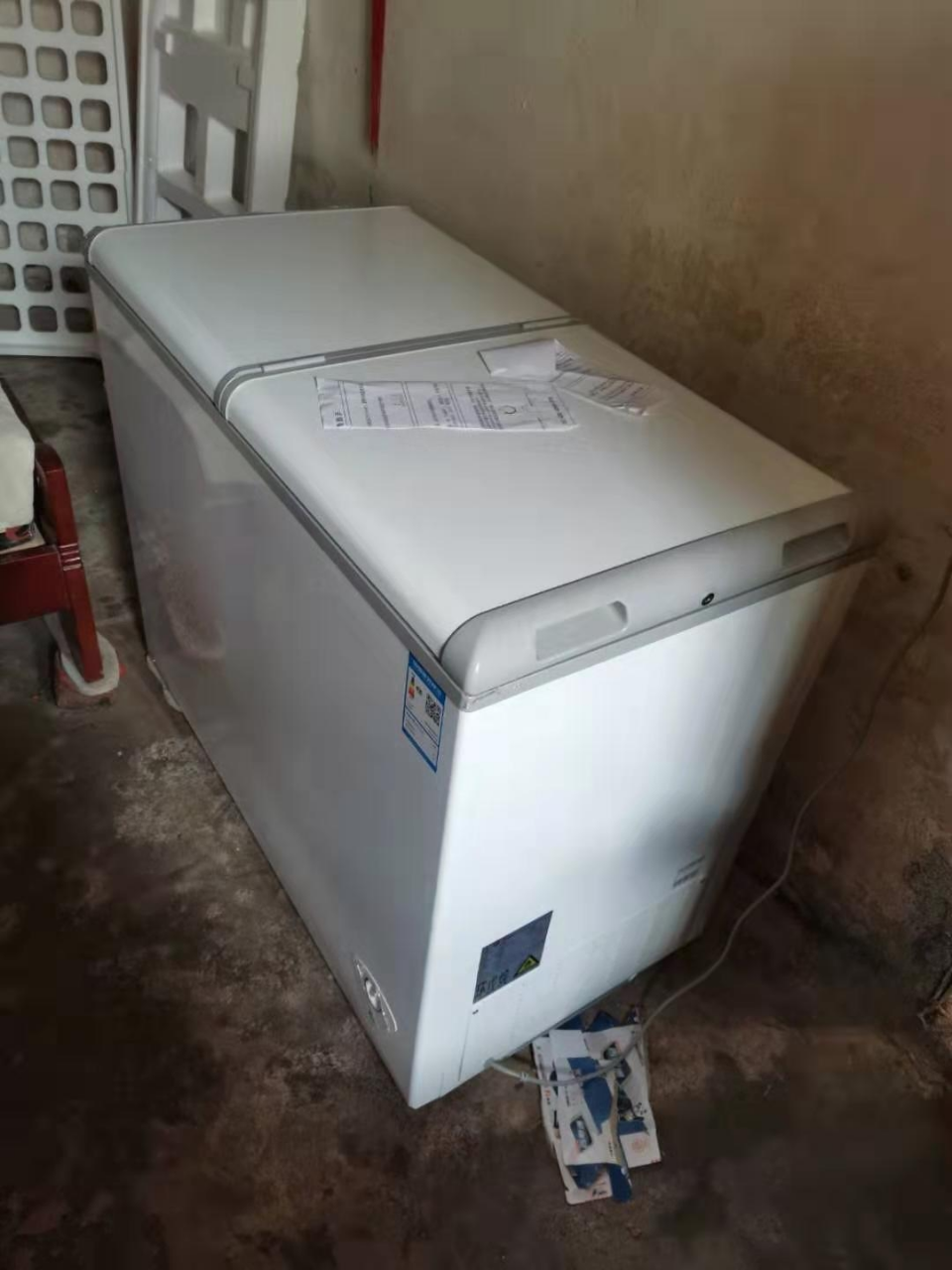 220升 冰柜 双温柜冷藏冷冻 蝴蝶门 冷柜 家用商用 节能大冰柜卧式