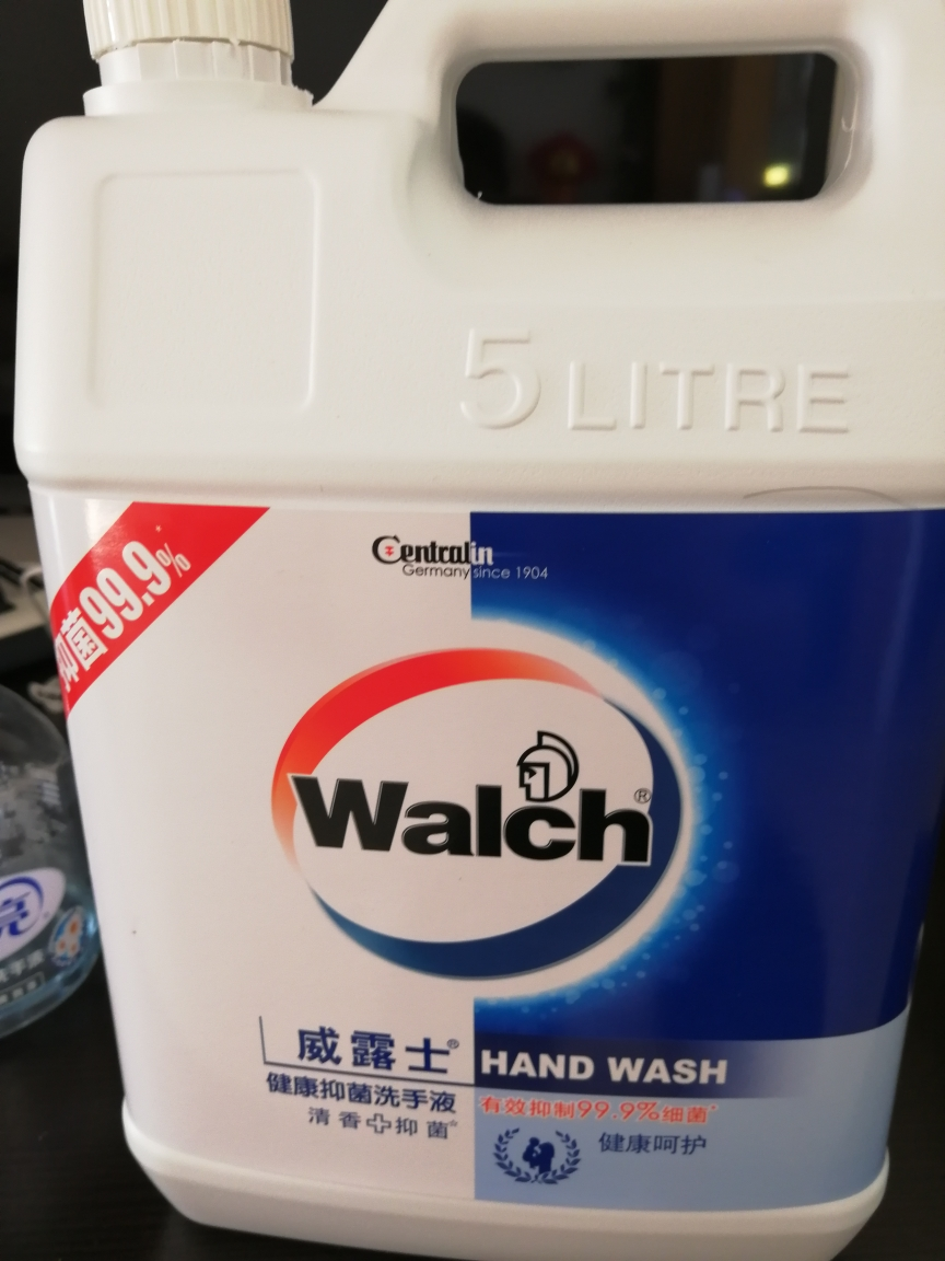 威露士(walch) 健康抑菌洗手液(健康呵护) 5l 家庭装餐厅酒店专用杀菌