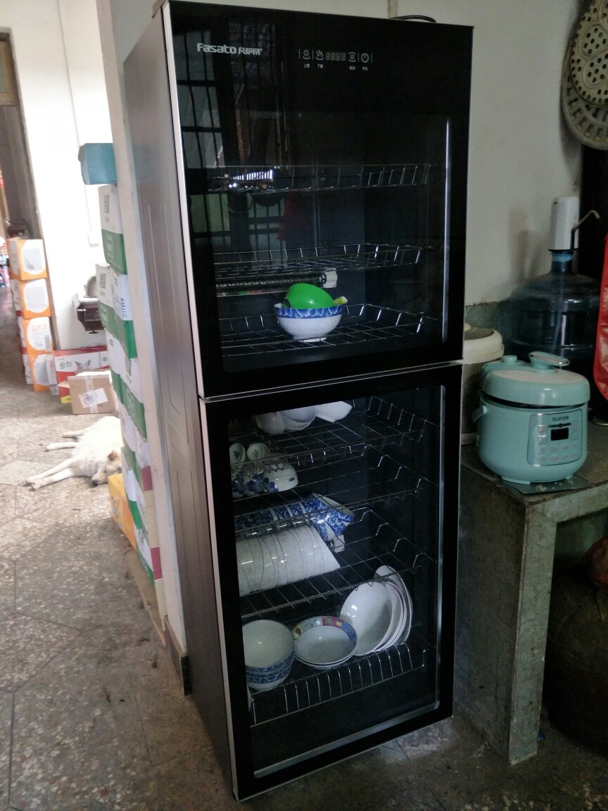 大容量消毒柜家用立式厨房碗筷双门商用饭店餐具消毒碗柜ytp380晒单图