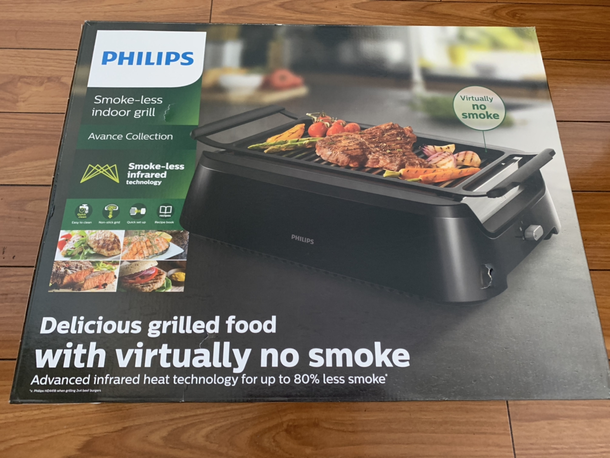 飞利浦(philips) 电烤炉家用少烟烧烤炉电烤盘烤肉铁板烧商用家用牛排