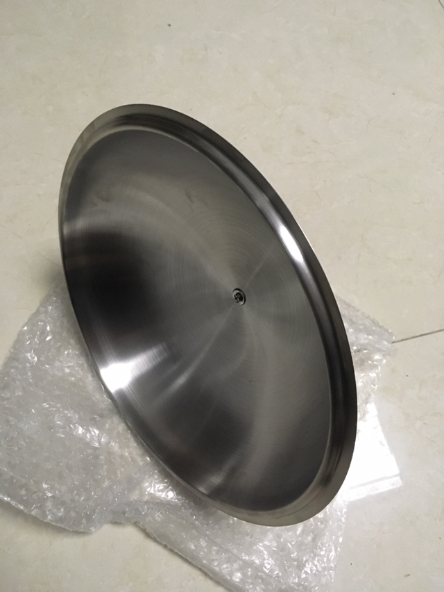 不锈钢炒锅盖子家用通用炒菜锅平底锅盖厚高拱加高30寸32c 32cm可立柄
