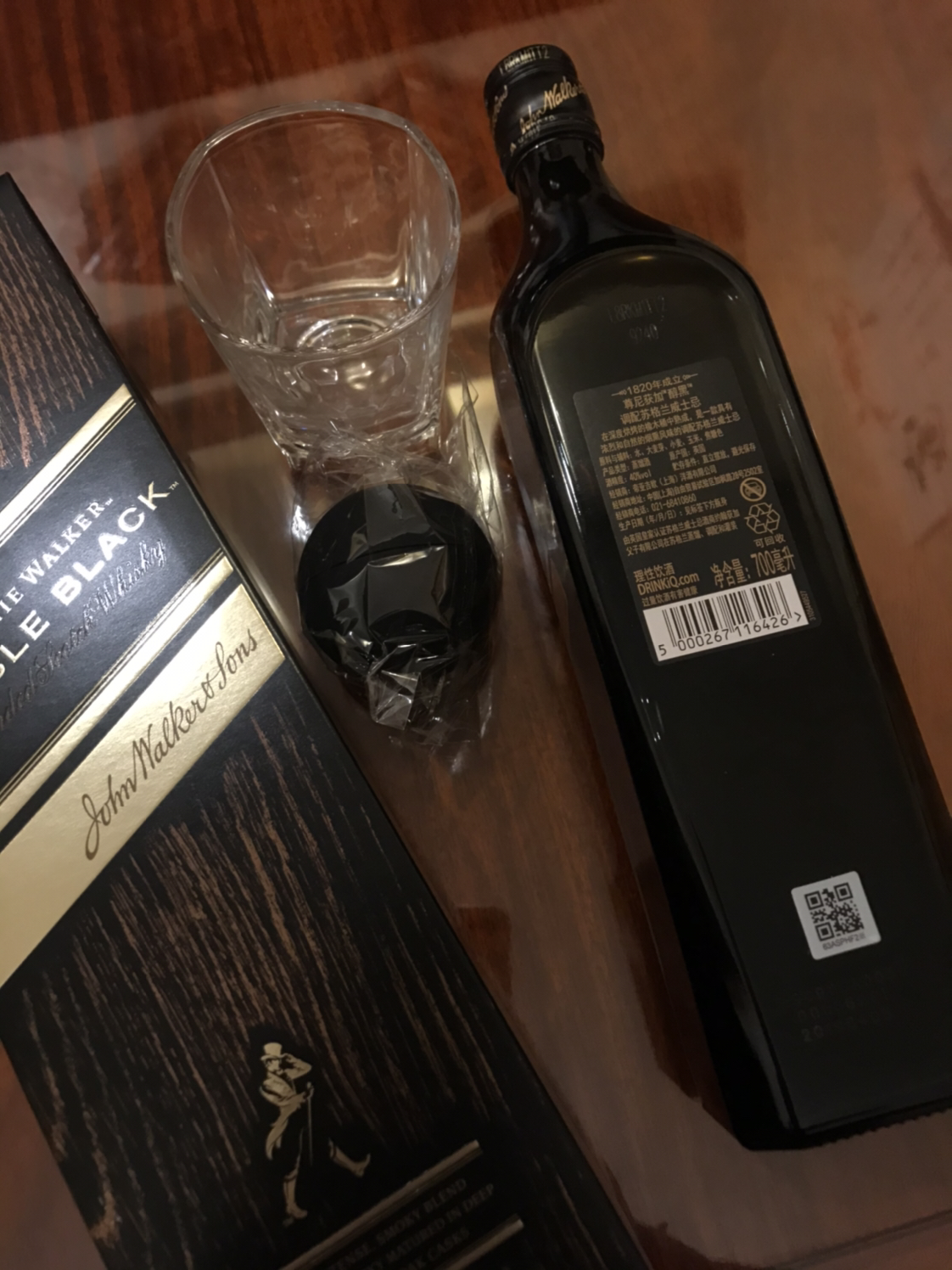 尊尼获加(johnnie walker)洋酒 威士忌 黑方黑牌调配型苏格兰威士忌