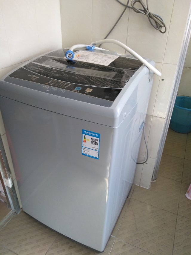 5公斤全自动波轮洗脱一体洗衣机 品质电机 一键桶自洁 家用智力灰晒单