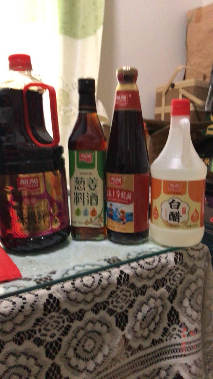 9l 调味厨房老抽500ml 葱姜料酒500ml 南沙蚝油238g 调味品晒单图