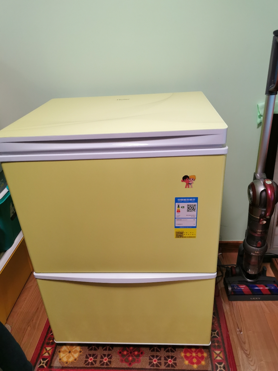 120升立式冷柜家用双温冷冻冷藏卧式冷柜上顶开门下抽屉立式冰箱冰柜