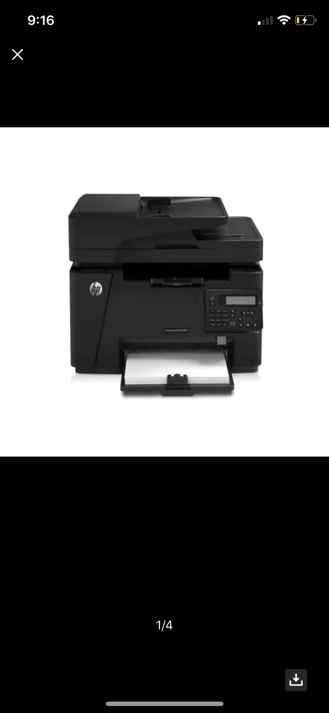 惠普(hp)laserjet pro mfp m128fn黑白激光一体机打印机一体机(打印