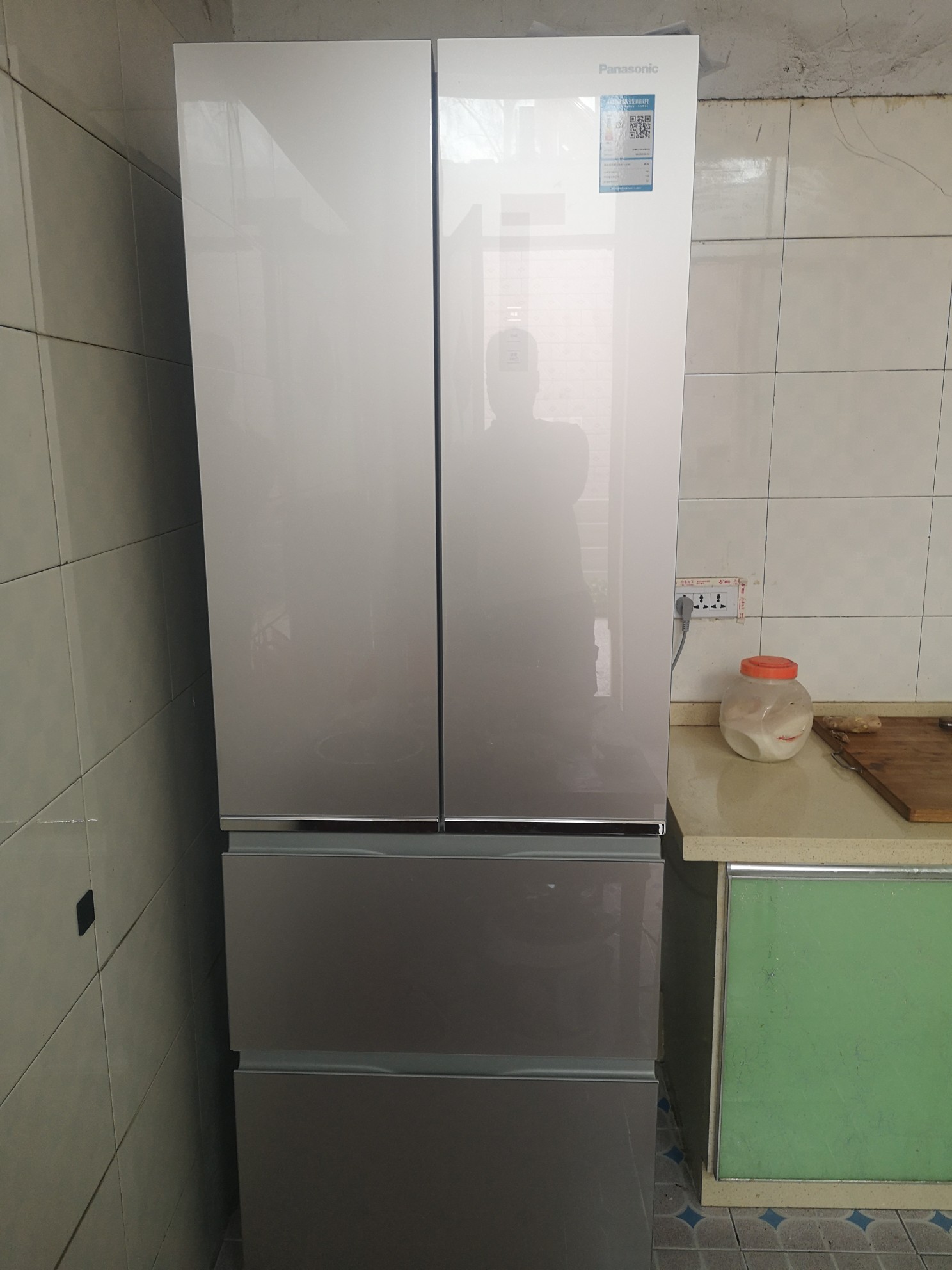 松下(panasonic)冰箱nr-d380tp-n 380升 多门冰箱 家用电冰箱 风冷