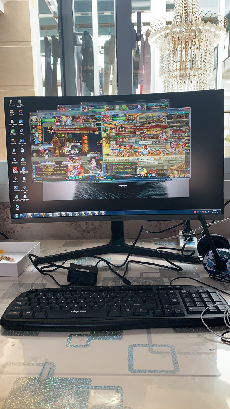三星/samsung c27r500fhc 27英寸黑色电脑显示器 曲面显示器三面微