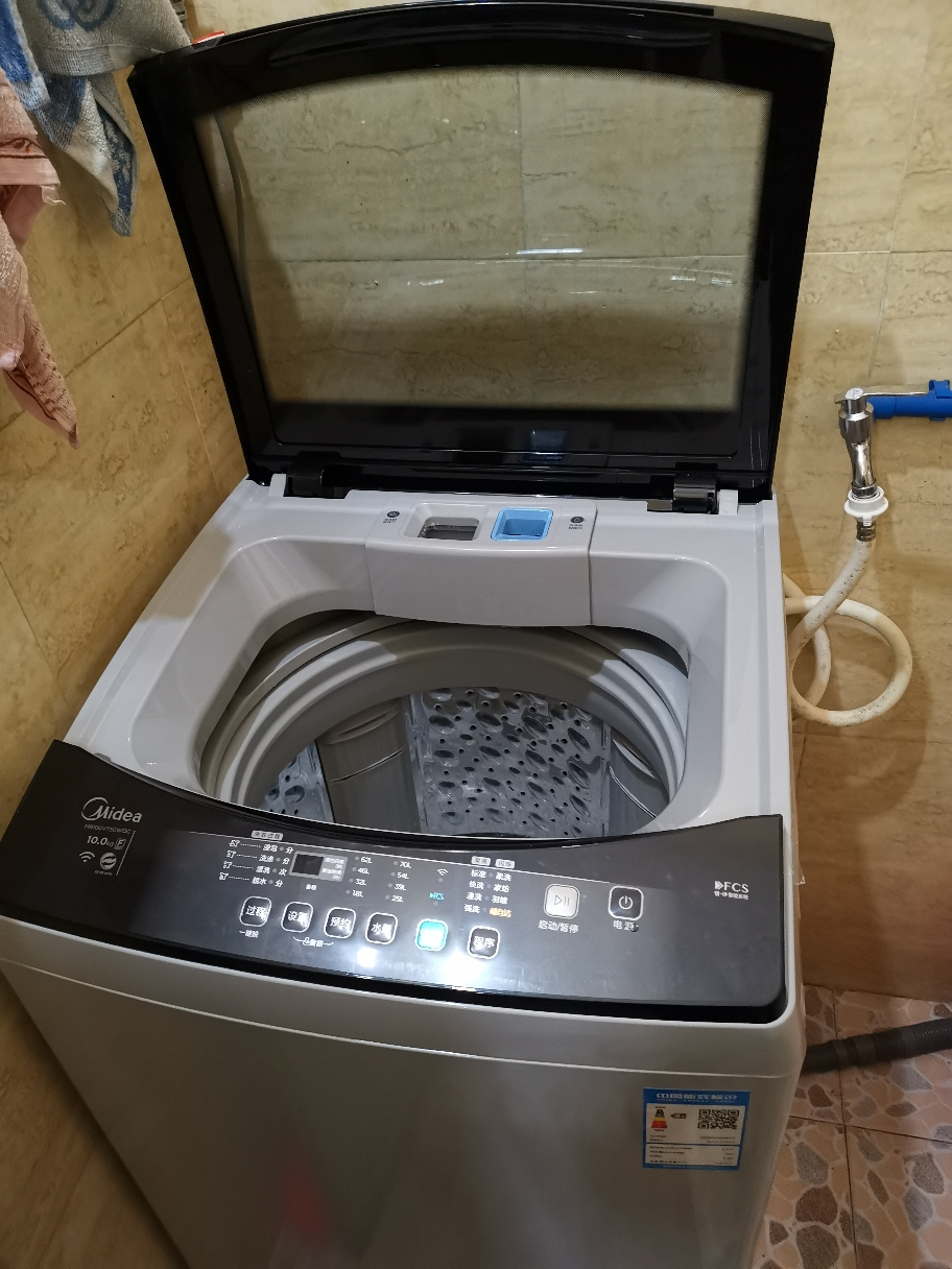 美的(midea)mb100vt50wqc 10kg公斤洗衣机 全自动家用智能大容量波轮