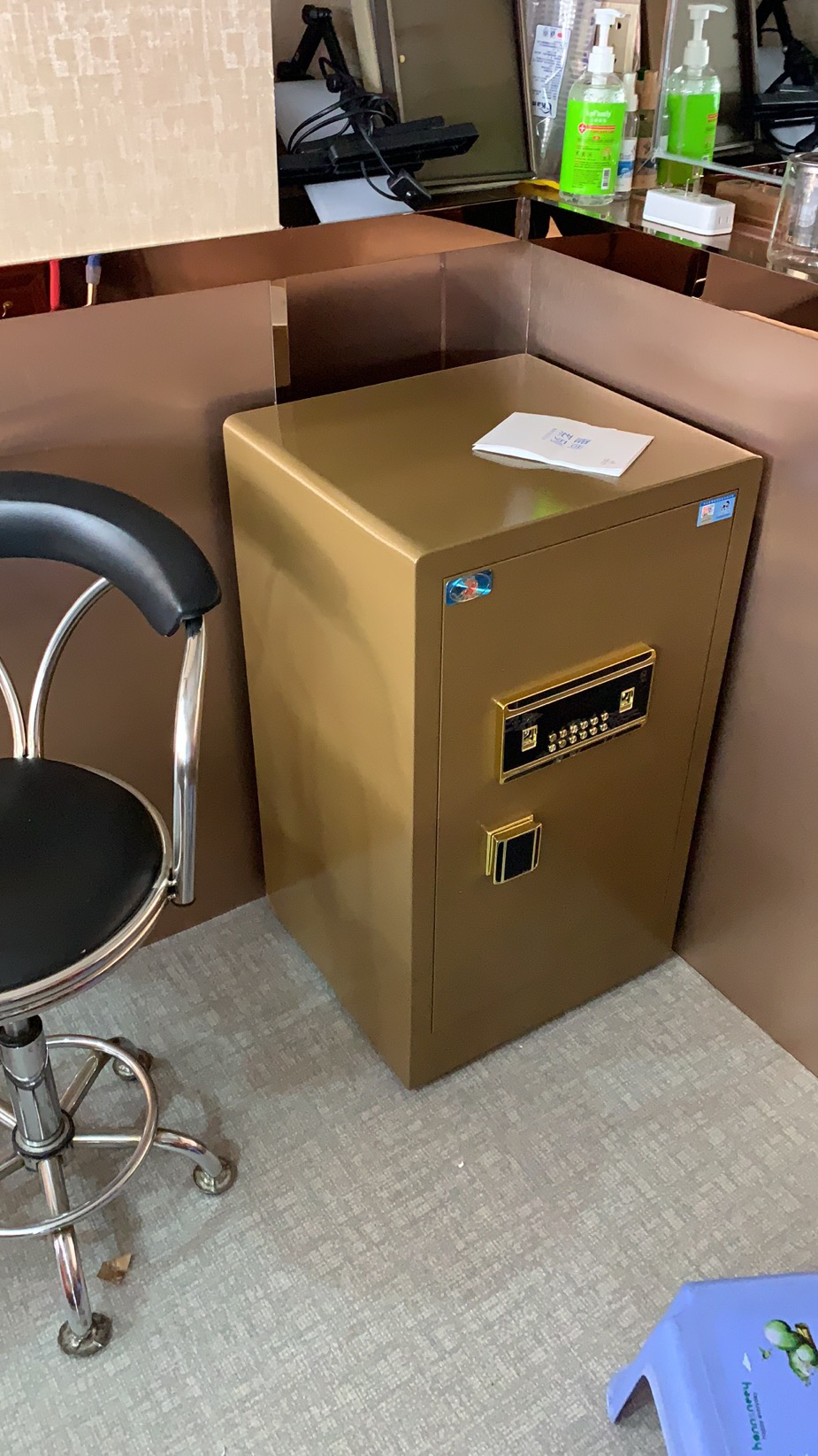 中国虎牌保险柜家用小型办公室单门45cm 60cm 70cm 80cm高隐形型指纹