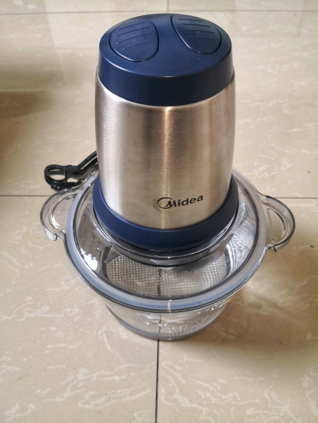 美的(midea)多功能绞肉机lz25easy225搅拌机家用电动小型碎菜料理机