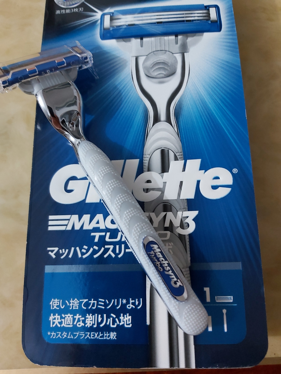 gillette吉列 锋速3涡轮手动剃须刀刮胡刀 1刀架 1刀头晒单图