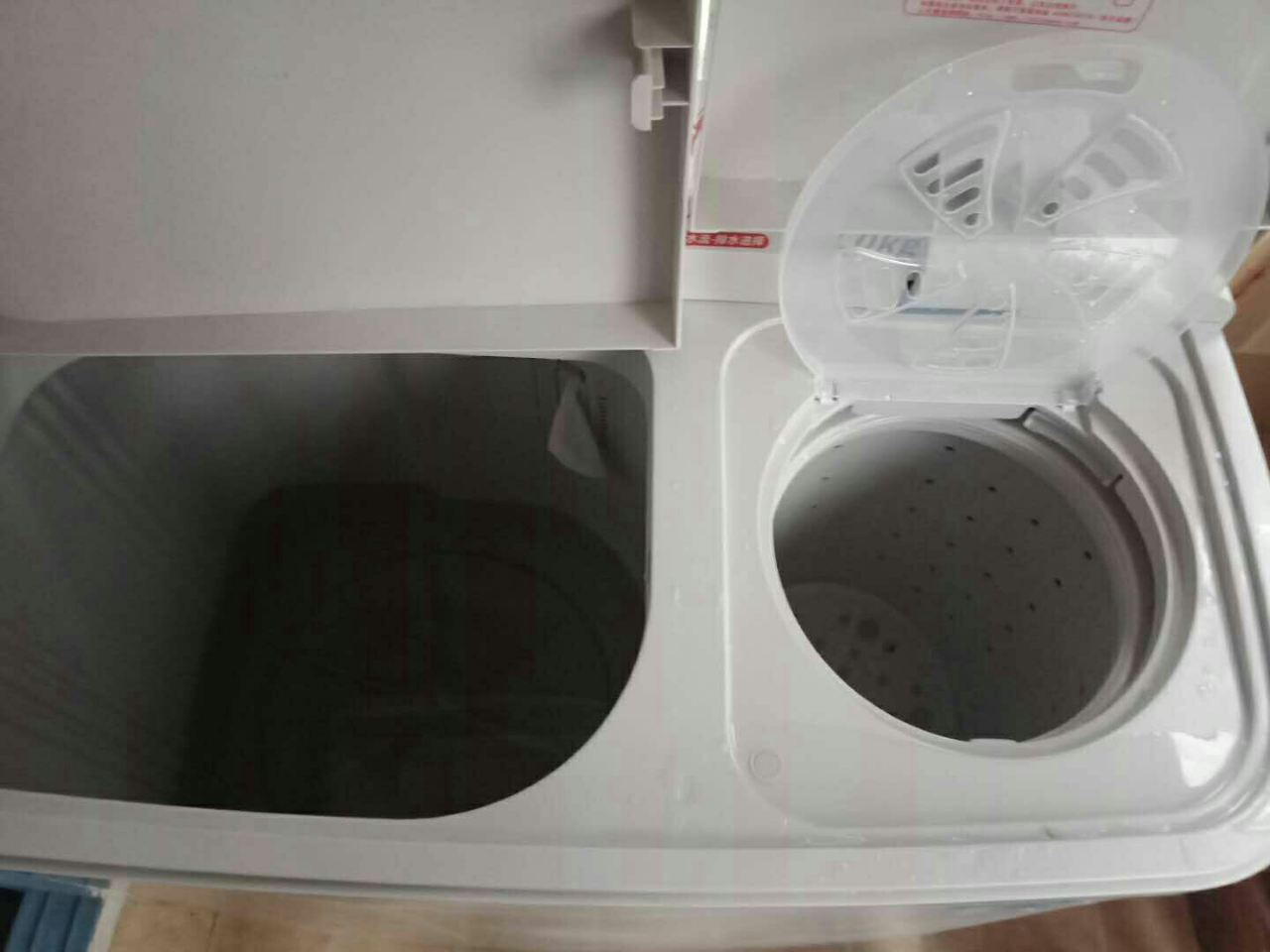 双缸 半自动洗脱分离洗衣机脱水机 家用晒单图