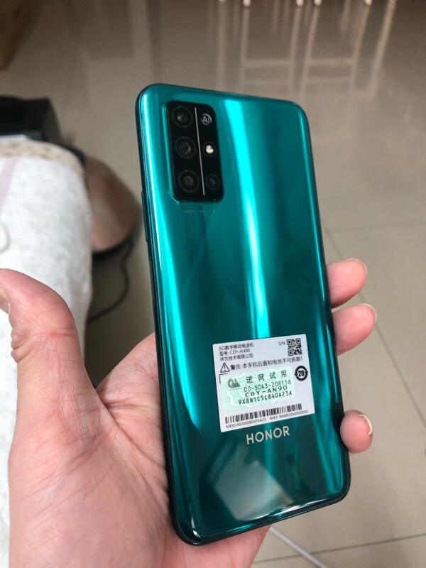 华为/荣耀(honor) 荣耀30s 麒麟820 5g芯片 全网通 8gb 128gb 蝶羽翠