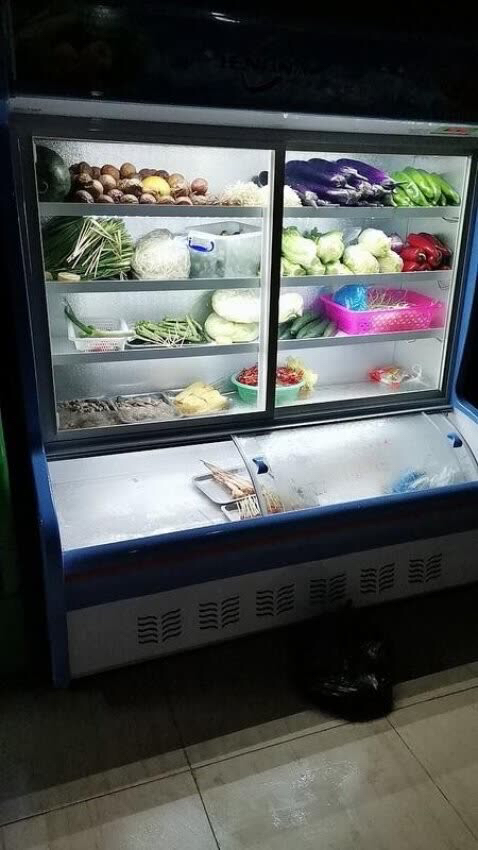 2米双温展示柜 蔬菜水果保鲜柜风幕柜商用冰柜麻辣烫柜展示柜冷藏立式