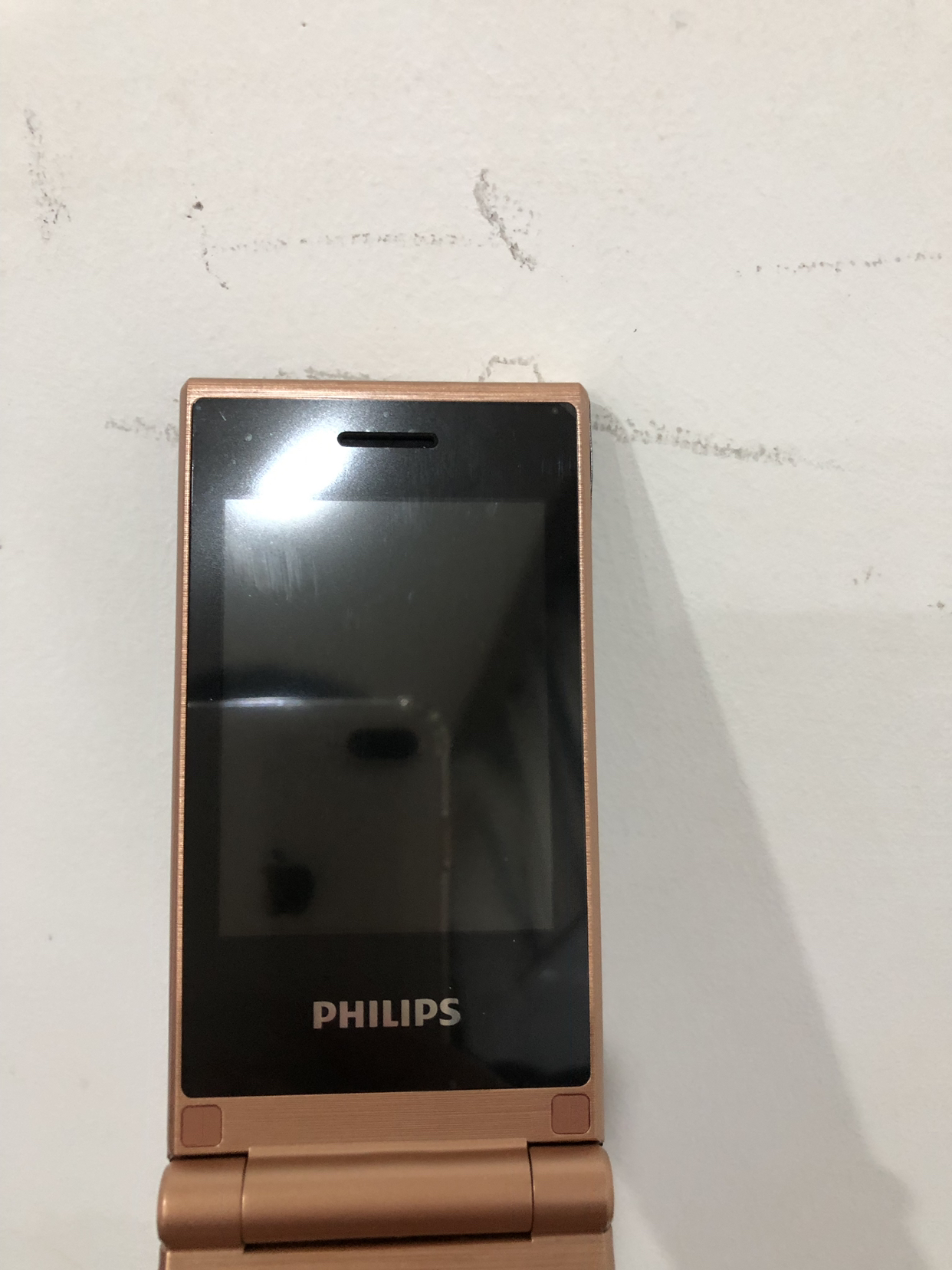 飞利浦(philips)e219 摩卡金 老年手机 双屏翻盖手机 老人手机大字