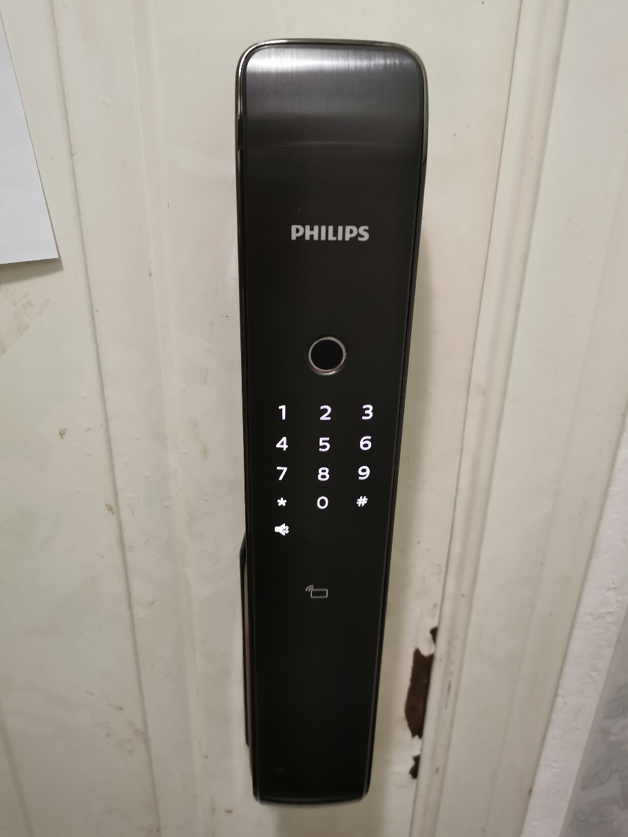 飞利浦(philips)192 智能锁 9200 指纹密码锁 家用防盗门锁推拉磁卡